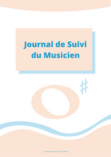 Charger l&#39;image dans la galerie, Journal de suivi du Musicien digital - Format PDF à imprimer