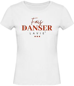 T-shirt Musique Fais dans la vie Clé de Sol bémol - Femme - T-shirt Musicienne et Fan de Musique Chanteuse - Cadeau anniversaire - Vêtements musicienne - Blanc