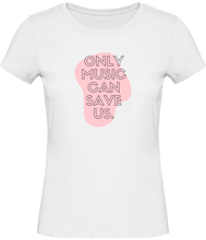 Charger l&#39;image dans la galerie, T-shirt Musique Only music can save us - Femme - T-shirt Musicienne et Fan de Musique - Cadeau anniversaire - Vêtements musicienne - Blanc