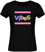 Charger l&#39;image dans la galerie, T-shirt Musique Good vibes only - Femme - Noir - T-shirt Musicienne et Fan de Musique - Cadeau anniversaire - Vêtements musicienne