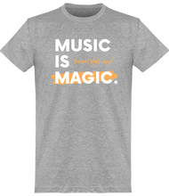 Charger l&#39;image dans la galerie, T-shirt Musique - Music is Beautiful and Magic - Homme | Vêtements Musicien