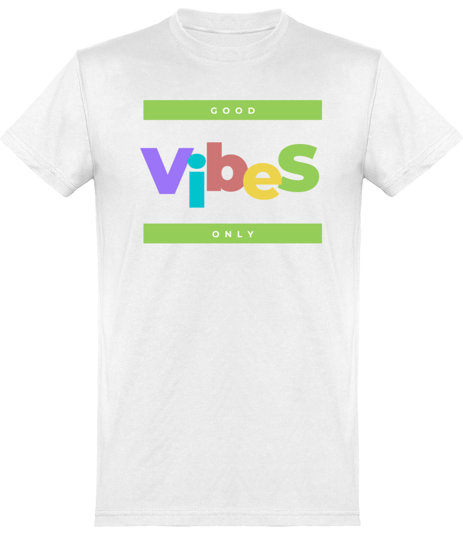 T-shirt Musique - Good Vibes Only- Homme | Vêtements Musicien