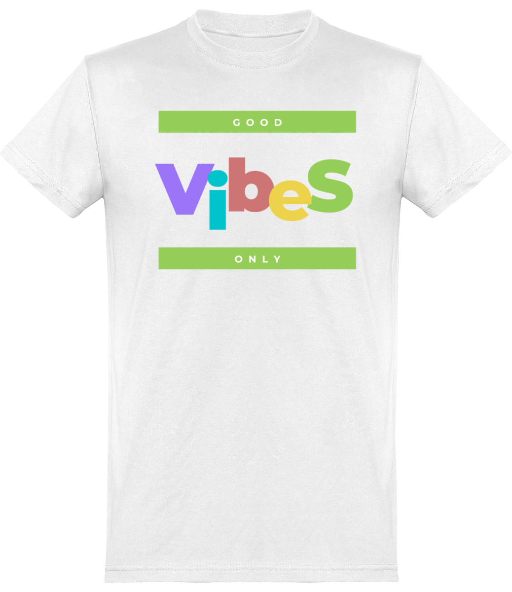 T-shirt Musique - Good Vibes Only- Homme | Vêtements Musicien