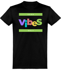 T-shirt Musique - Good Vibes Only- Homme | Vêtements Musicien