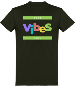 T-shirt Musique - Good Vibes Only- Homme | Vêtements Musicien