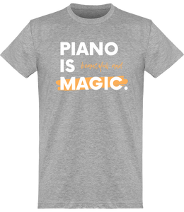 T-shirt Pianiste - Piano is Beautiful and Magic - Femme | Vêtements Musicien