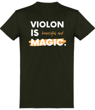 Charger l&#39;image dans la galerie, T-shirt Violoniste - Violon is Beautiful and Magic - Homme | Vêtements Musicien