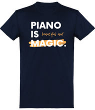 Charger l&#39;image dans la galerie, T-shirt Pianiste - Piano is Beautiful and Magic - Femme | Vêtements Musicien