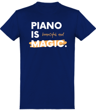 Charger l&#39;image dans la galerie, T-shirt Pianiste - Piano is Beautiful and Magic - Femme | Vêtements Musicien