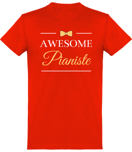 T-shirt Pianiste - Awesome Pianiste - Homme | Vêtements Piano