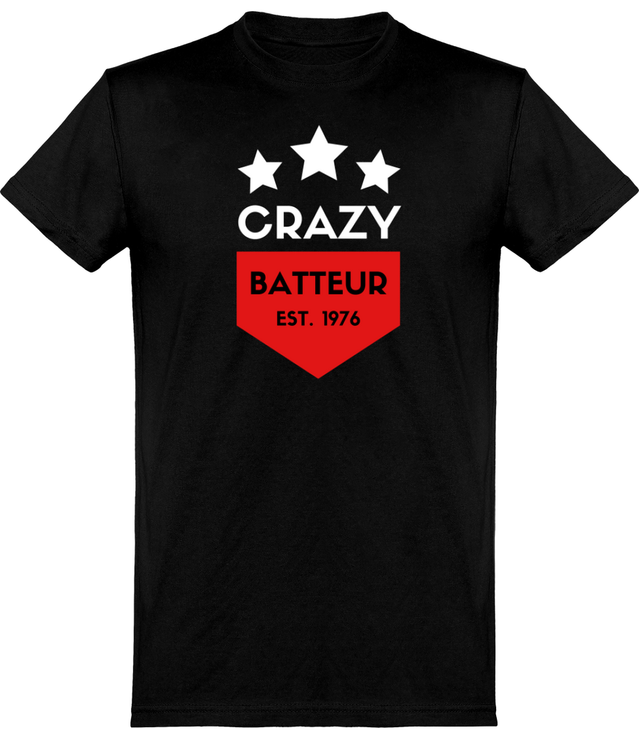 T-shirt Batteur - Crazy Batteur - Homme | Vêtements Batterie