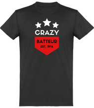 Charger l&#39;image dans la galerie, T-shirt Batteur - Crazy Batteur - Homme | Vêtements Batterie