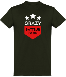 T-shirt Batteur - Crazy Batteur - Homme | Vêtements Batterie