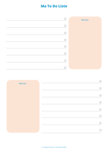 Musique - To Do Liste musicien - Journal de suivi du Musicien digital - Format PDF à imprimer