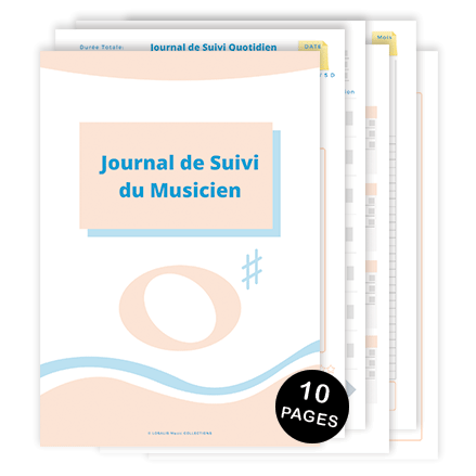 Musique - Journal de suivi du Musicien digital - Format PDF à imprimer