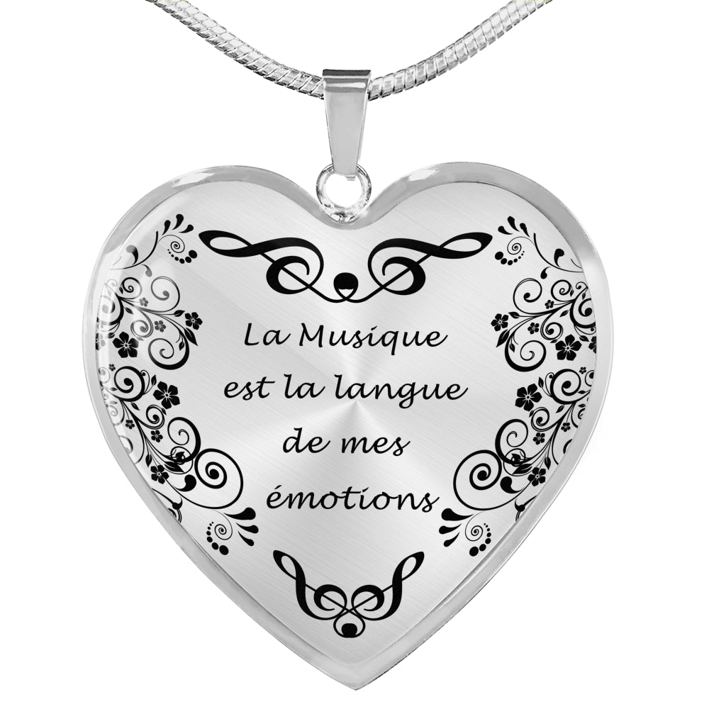 Collier Pendentif Musicienne 