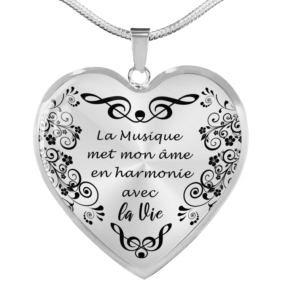 Collier Pendentif Musicienne 