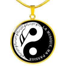 Charger l&#39;image dans la galerie, Pendentif Yin Yang Note de musique 