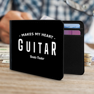 Guitare - Portefeuille homme | GUITAR makes my heart beats faster