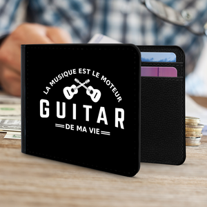 Guitare - Portefeuille homme | Guitar - La musique est le moteur de ma vie