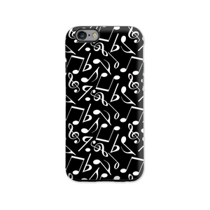 Coque Téléphone Notes de musique | Samsung et Iphone | Coques Smatphone Musique - N&B