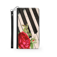 Charger l&#39;image dans la galerie, Pianiste - Étui Téléphone Portefeuille 2 en 1 - Piano Rose