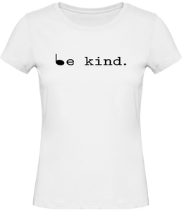 T-shirt Musique Be kind Note de musique noire - Femme - T-shirt Musicienne et Fan de Musique - Cadeau anniversaire - Vêtements musicienne - Blanc