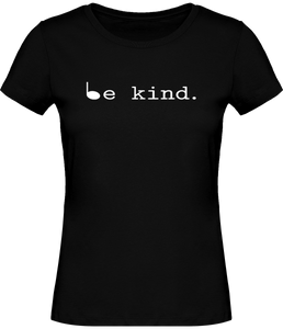 T-shirt Musique Be Kind Note de musique noire  - Femme - T-shirt Musicienne et Fan de Musique - Cadeau anniversaire - Vêtements musicienne - Noir